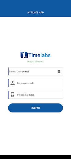 Android application Timelabs Employee Self Service screenshort