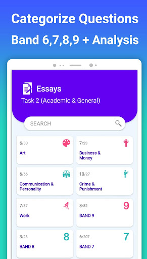 Screenshot of IELTS® Writing : Essays & Test