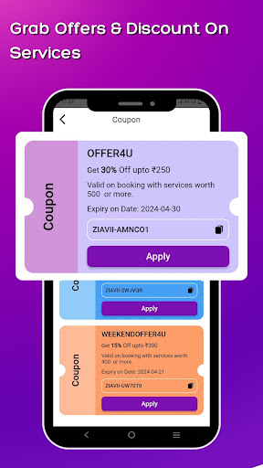 ZIAVII- Salon Appointment App Screenshot