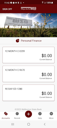 WSB – Wellington State Bank Screen 2