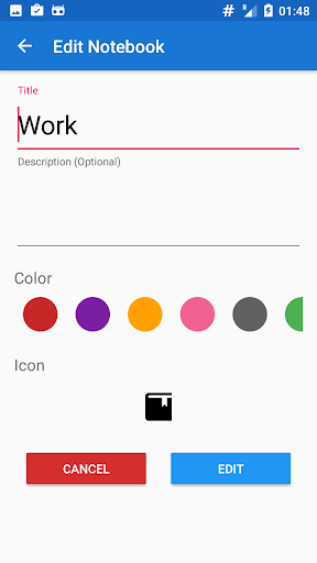 Photo Notes app - Organizer Screen 2