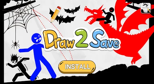 Draw 2 Save: Stickman Puzzle