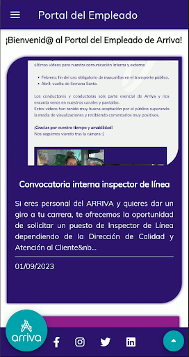 Android application Arriva - Portal del Empleado screenshort