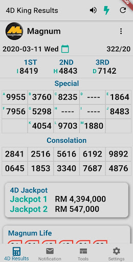 4D King v2 Live 4D Results androidhappy screenshots 1