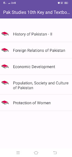 Pak Studies 10th Key Textbook Screen 2