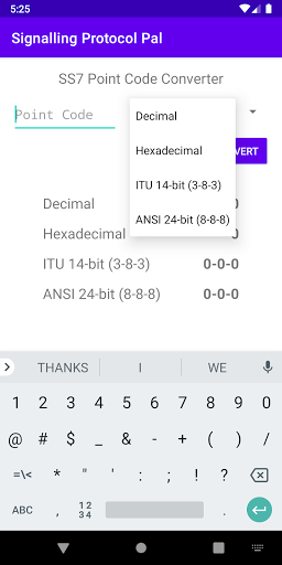 SS7 Point Code Converter Screen 3