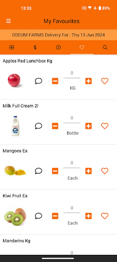 Android application Freshcorp Farms screenshort
