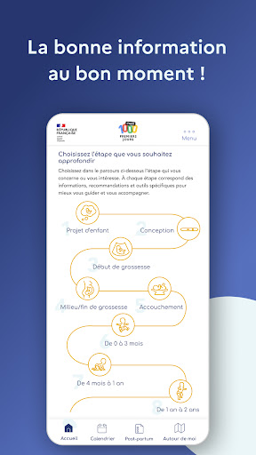 Android application 1000 premiers jours screenshort