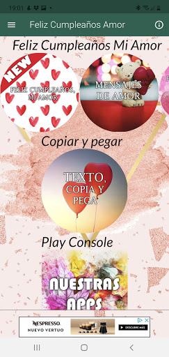 Android application Mi Vida te Deseo día Sorpresa screenshort