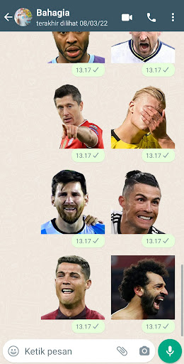 Sticker Funny Football Face