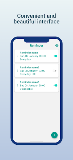 Android application Reminder screenshort