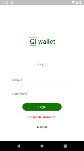 GIWALLET: Recharge & Payments Screen 3