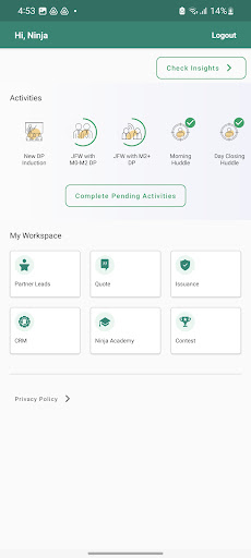 Android application Ninja Sales Pro screenshort