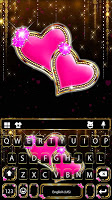 screenshot of Bling Pink Hearts Theme