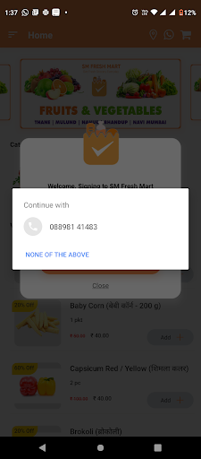 SM Fresh Mart Screen 3