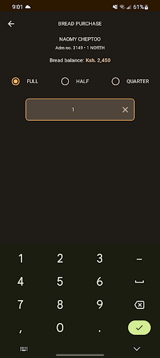School Bakery: Bread Sales Screen 2