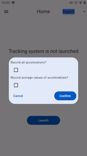 Android application Tracker screenshort