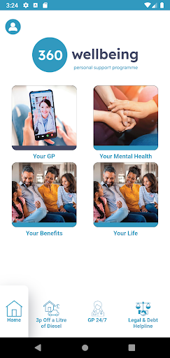 Android application 360 Wellbeing screenshort