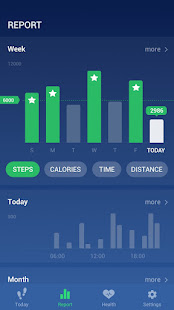 Step Counter - Pedometer Free & Calorie Counter  APK screenshots 6