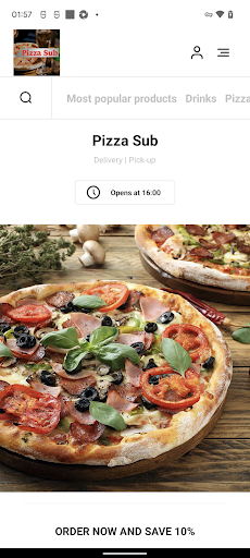 Android application Pizza Sub Merseyside screenshort