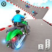 Police Bike Stunt Game: Mega Ramp bicycle Racing 2 Icon