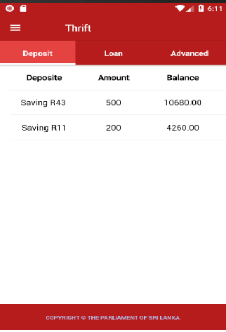 intranet mobileapp Screen 3