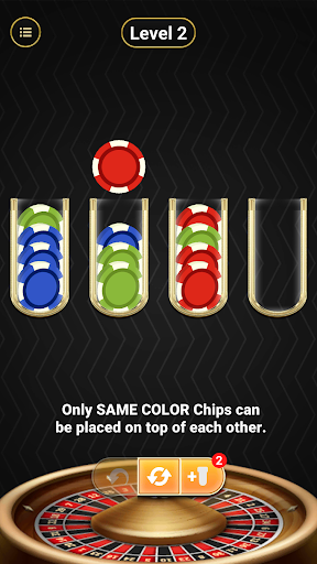 Poker Chip Sort Puzzle Screen 3