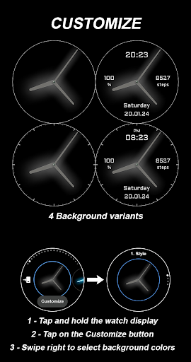 EY13 Grey Glow Watchface Screenshot 4 - AppWisp.com