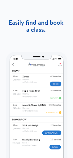 Screenshot of Athletica Health and Fitness