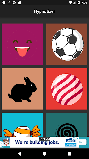 Android application hypnotiser screenshort