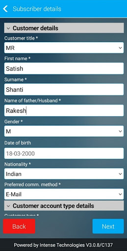 Android application CFA SA screenshort