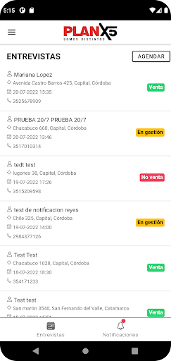 PlanX5 Screen 2