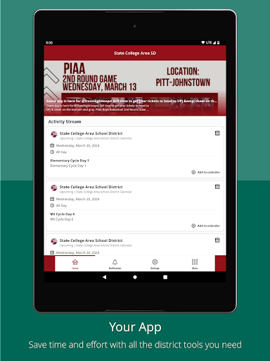 State College Area SD Screen 2
