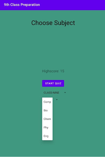 9th Class Preparation Screen 2