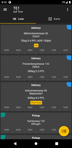 eosMX Fahrer Screen 2