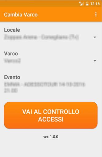 Controllo Accessi Tick@ Screen 2