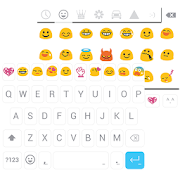 Concise White Emoji Keyboard  Icon