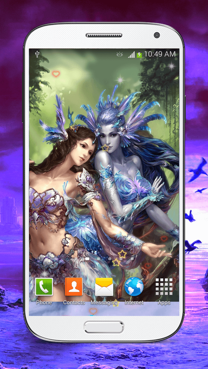 Android application Fantasy Live Wallpaper HD screenshort