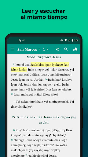 Android application Nahuatl Tatahuicapan Bible screenshort