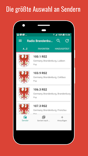 Android application Radiosender Brandenburg screenshort