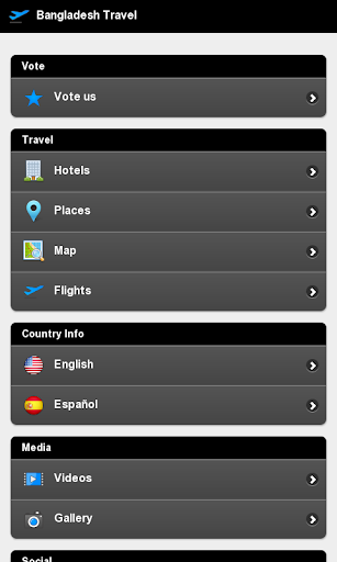 Android application Bangladesh Travel screenshort