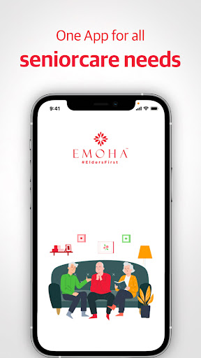 Android application Emoha - Support for Seniors screenshort