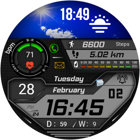 FSW223 Watchface Screen 3