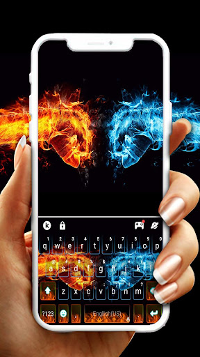 Android application Water Fire Fist Battle Keyboar screenshort