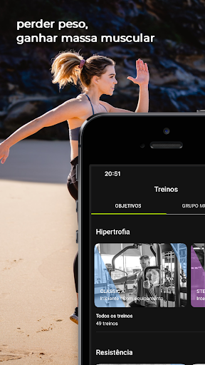 Android application Pump Training screenshort