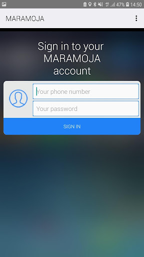 Android application MARAMOJA Driver screenshort