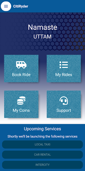 CitiRyder - App Based Shuttle for City Riders screenshot 1