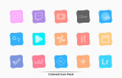 Pack d'icônes colorées