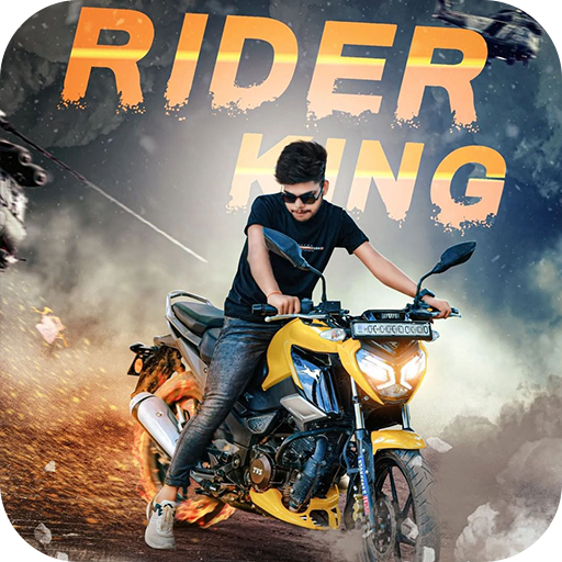 Man Bike Rider Photo Editor logo