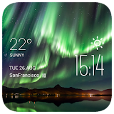 Aurora Weather & Clock Widget icon